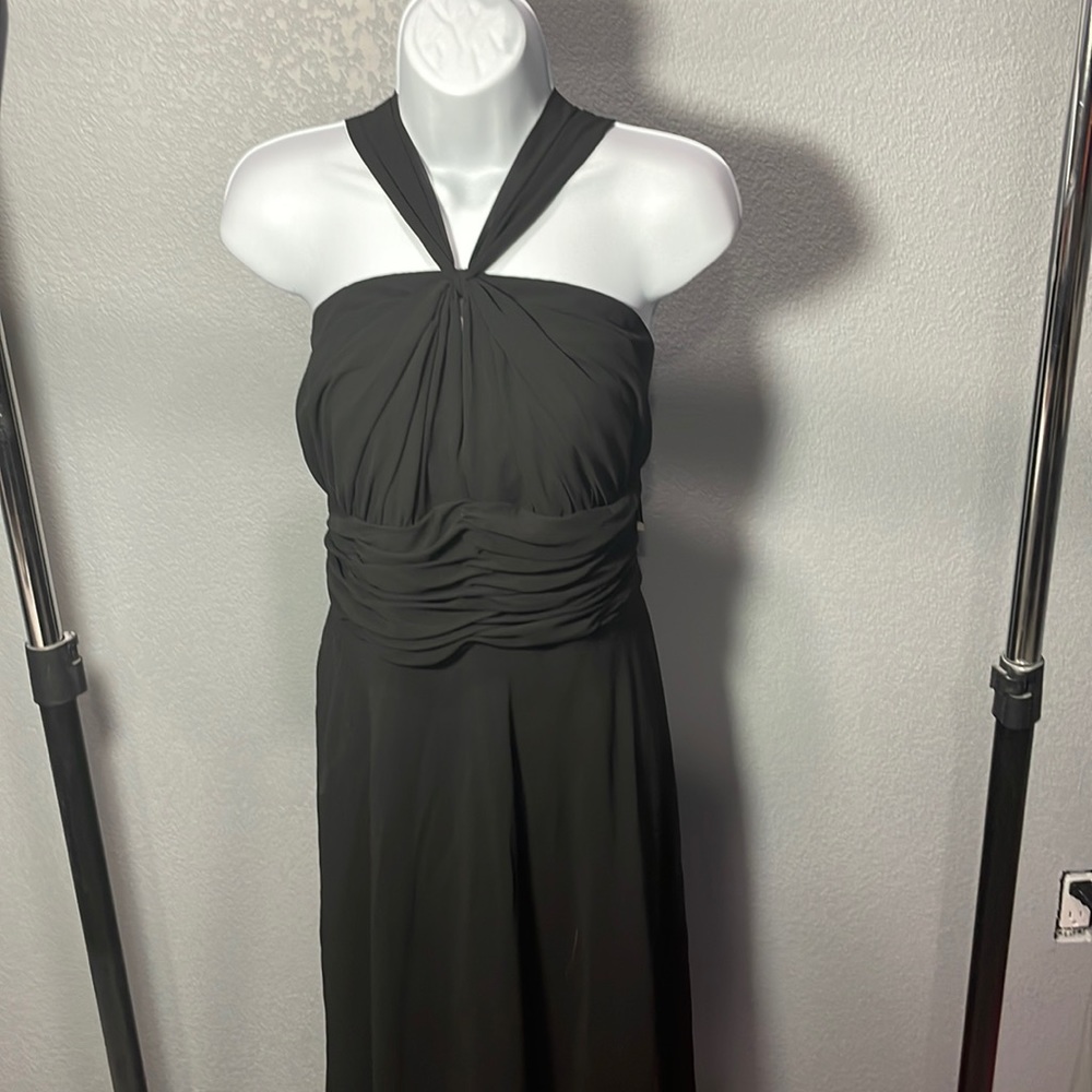NWT Jones Wear black halter style dress.